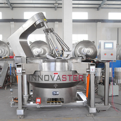 Ταχύτητα περιστροφής 1-100RPM Βιομηχανική ηλεκτρική κατσαρόλα θερμαινόμενη με τζάκετ για ανάμειξη τροφίμων με λάδι