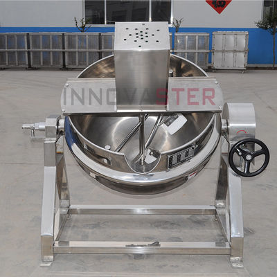 Προσαρμόσιμη χωρητικότητα Τύπος κλίσης Βιομηχανική κατσαρόλα μαγειρέματος με ζεστή συσκευή