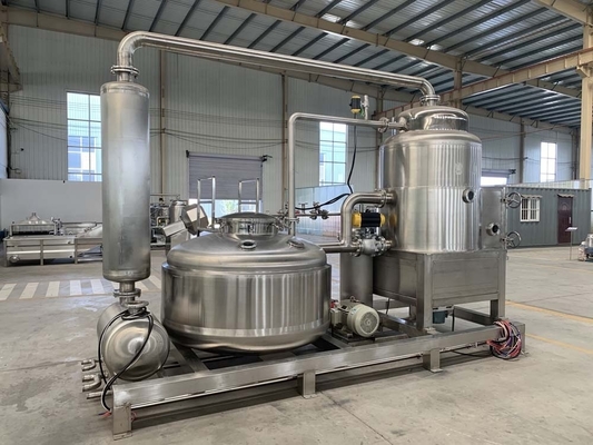 Θέρμανση με ατμό Μεσαίο βαθύ κενό Φρυαρία 960 KG χωρητικότητα για μπανάνα μήλο πατάτες τσιπ
