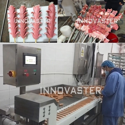 2000*730*1630mm Αυτοματοποιημένο Shesh Kabob Maker Meat Skewer Machine Εύκολη λειτουργία