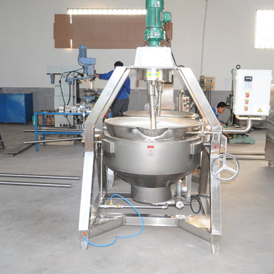 Ημιαυτόματο τζάκετ με μίξερ 615KG για επεξεργασία λαχανικών και παρασκευή σούπας