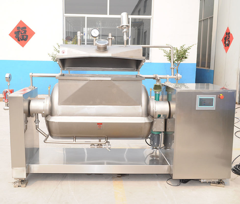615KG ασημένιο κενό εγκάρσιο άξονα Jacketed κατσαρόλα με ανασταλτή