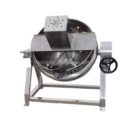 Ανοικτή 615KG κατακόρυφη κλίση Jacketed κατσαρόλα μαγειρέματος για ανάμειξη και μαγειρική σάλτσα