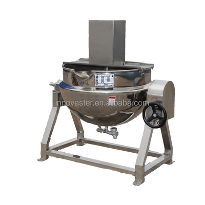 Ανοικτή 615KG κατακόρυφη κλίση Jacketed κατσαρόλα μαγειρέματος για ανάμειξη και μαγειρική σάλτσα