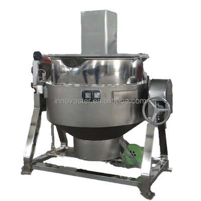 Ανοικτή 615KG κατακόρυφη κλίση Jacketed κατσαρόλα μαγειρέματος για ανάμειξη και μαγειρική σάλτσα
