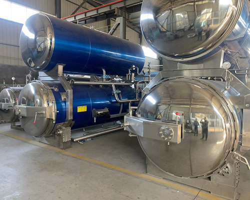 380v-480v/50-60hz/1-3Phase Water Immersion Retort Machine για μεγάλες τσάντες